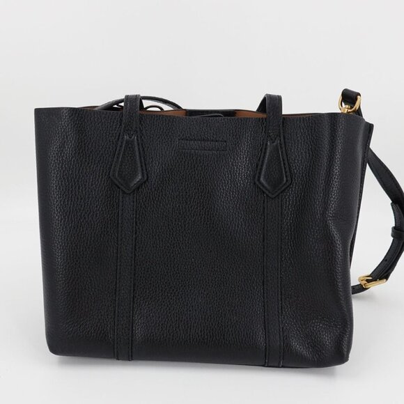 Tory Burch Perry Small Triple Compartment Tote Black - Picture 5 of 12